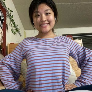 MADE WELL STRIPED LONG SLEEVED SHIRT